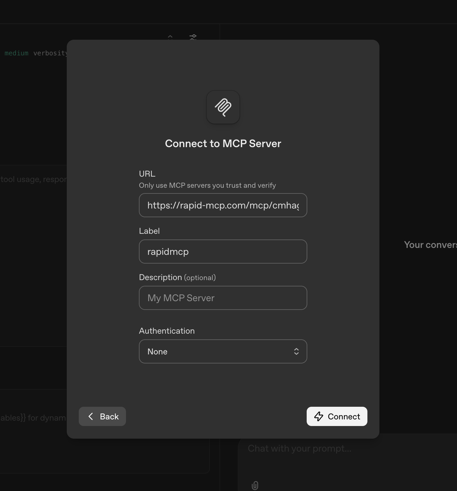 Add MCP Server Details to OpenAI